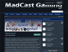 Tablet Screenshot of madcastgaming.com